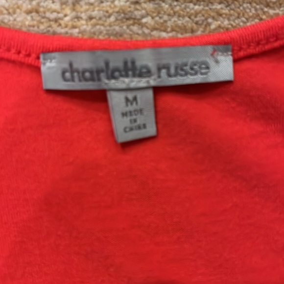 Like new Charlotte Russe sequin tank top with stretch in Coral color- Medium - Picture 3 of 5